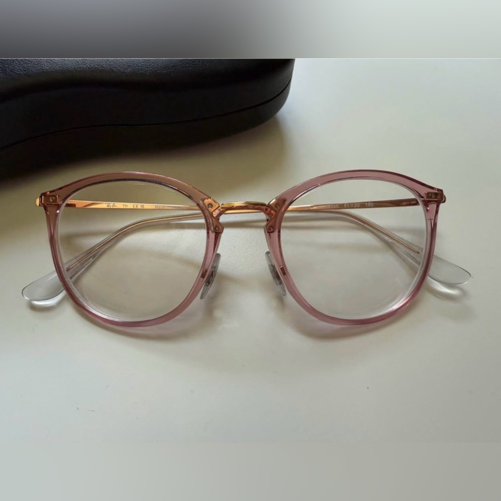 Ray-Ban Pink and Gold Glasses